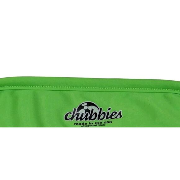 Chubbies NWOT Womens Bikini Swimsuit Size Medium Bottoms Only Neon Blue Green - Picture 3 of 3